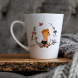 Taza De Café Latte Flor silvestre gitana de otoño | Ilustracion acuar<br><div class="desc">Ilustraciones de la moda de la acuarela dibujados a mano del otoño. ¡Estos hacen grandes regalos! ¡Cosa unos cuantos idiotas adentro y haz el día de alguien! Si quieres ver diferentes artículos, por favor envíame un mensaje. Agregue la redacción de su personalizado a este diseño utilizando los cuadros "Editar esta...</div>