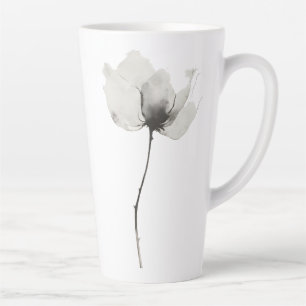 Taza De Café Latte Flor sin tiempo