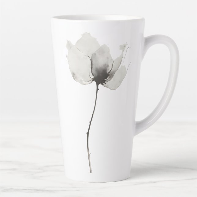 Taza De Café Latte Flor sin tiempo (Derecha)