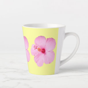 Taza De Café Latte Flor tropical Hibiscus rosa