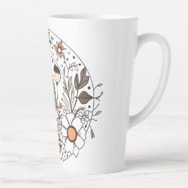 Taza De Café Latte Flora Delicada N02