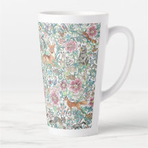 Floral Fantasía Animales Forestales Tapiz de bosqu