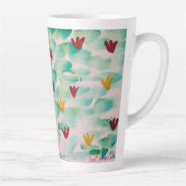 Taza De Café Latte Floral Frolic Latte Mug
