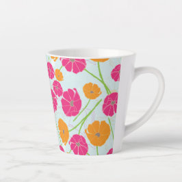 Taza De Café Latte Floral Latte La De Da Mug