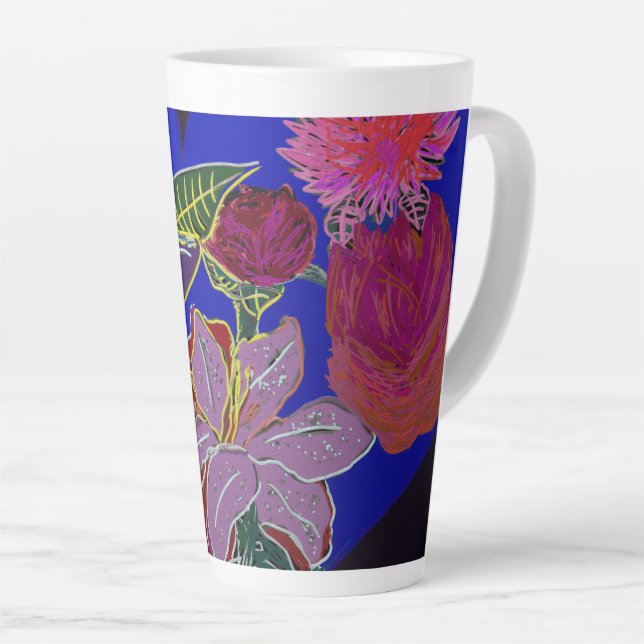 Taza De Café Latte Floral Sessions  (Ángulo derecho)