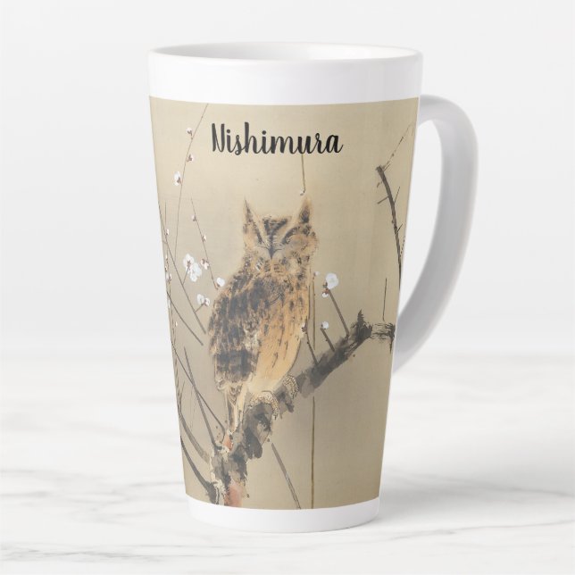 Taza De Café Latte Florecimiento temprano de ciruelas por Nishimura G (Ángulo derecho)