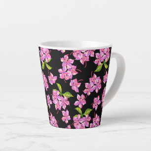 Taza De Café Latte Flores