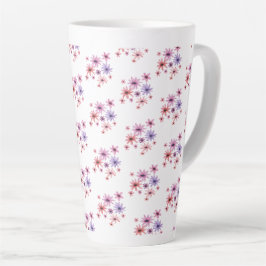 Taza De Café Latte Flores Caprichosas
