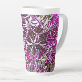 Taza De Café Latte Flores de alio y verano
