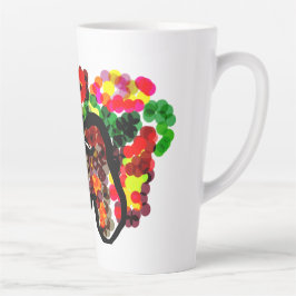 Taza De Café Latte flores de Chihuahua