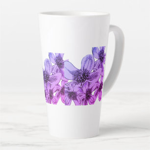 Taza De Café Latte Flores Filtro Miami