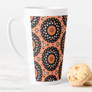 Taza De Café Latte Flores occidentales de otoño
