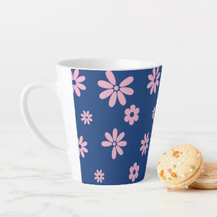 Taza De Café Latte Flores y Pétalos 13