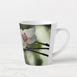 Taza De Café Latte Florida Orquídea Latte Mug