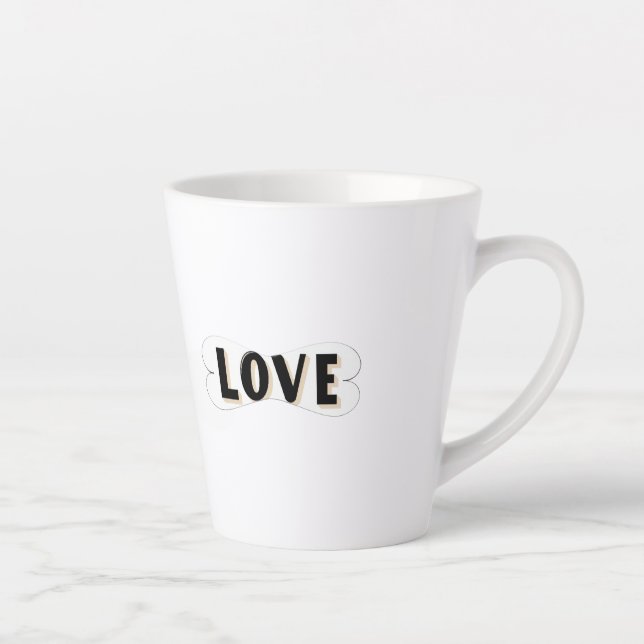Taza De Café Latte Flujo de Amor (Derecha)