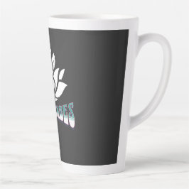 Taza De Café Latte Flujo de Yoga Tranquilo con Esterilla y Bloques