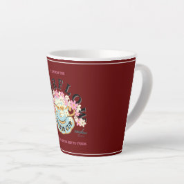 Taza De Café Latte FLUJO SUPERIOR Latte Mug por Adiela Akoo
