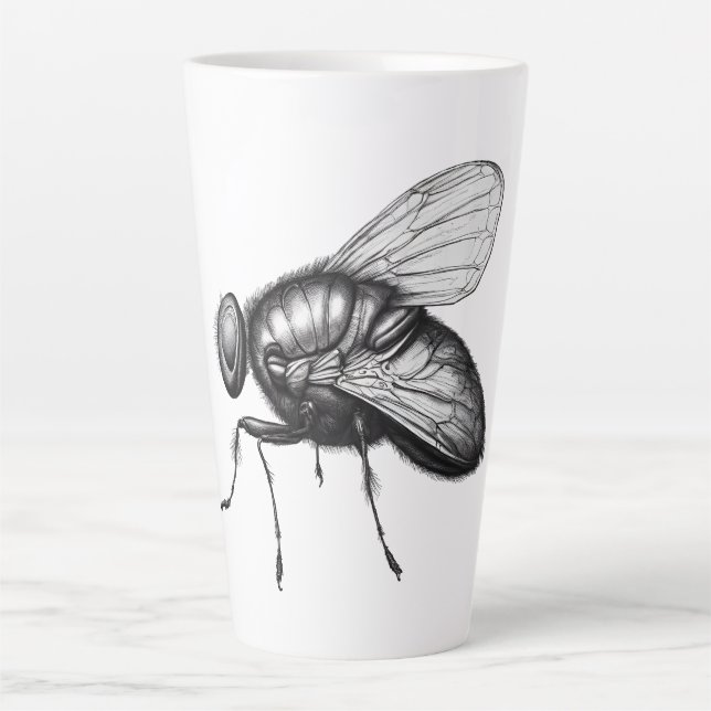 Taza De Café Latte Fly Latte Coffee Mug (Anverso)