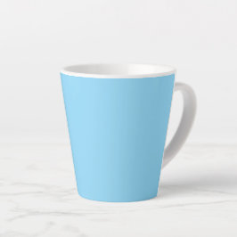 Taza De Café Latte Fondo azul claro sólido de color uniforme