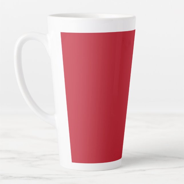Taza De Café Latte Fondo Rojo Oscuro  (Izquierda)