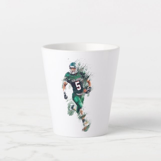 Taza De Café Latte Football (Anverso)