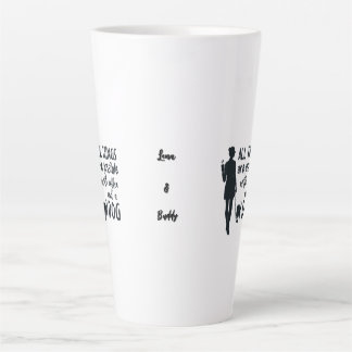 Taza De Café Latte For coffee and dog lovers: customizable