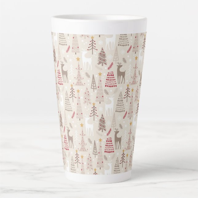 Taza De Café Latte Forest Latte Mug navidades (Anverso)