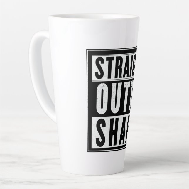 Taza De Café Latte Forma de salida directa (Ángulo izquierdo)