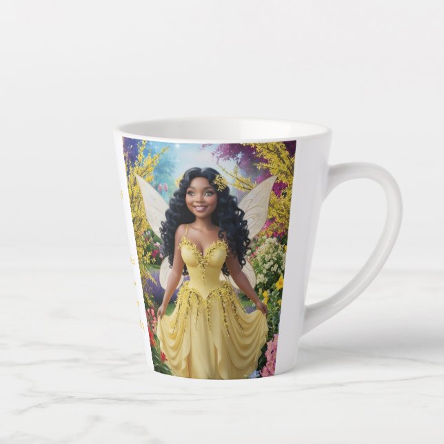 Taza De Café Latte Forsythia Fairy (Derecha)