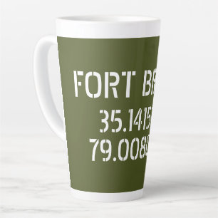 Taza De Café Latte Fort Bragg Latitude Longitud