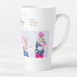 Taza De Café Latte Foto De 4 Navidades Vagando A Un Abuelo De Nieve