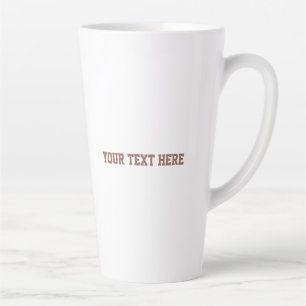 Taza De Café Latte Foto de bebé minimalista con texto Regalo person