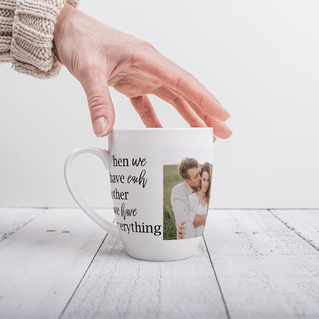 Taza De Café Latte Foto de colección moderna de pareja romántica rega (Subido por el creador)