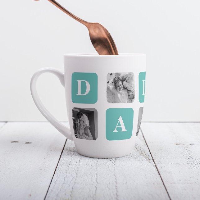 Taza De Café Latte Foto de colección moderna Regalo del Día de los Pa (Subido por el creador)