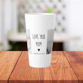 Taza De Café Latte Foto de colección moderna Te ama a tu mamá Mejor r