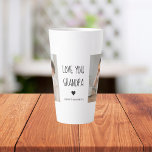 Taza De Café Latte Foto de colección moderna Te ama el mejor regalo d<br><div class="desc">Foto de colección moderna Te ama el mejor regalo del abuelo</div>