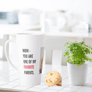 Taza De Café Latte Foto de colección moderna y regalo del Día de la M