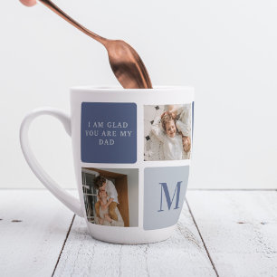 Taza De Café Latte Foto de colección moderna y regalo del Día de los 