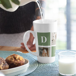 Taza De Café Latte Foto de colección moderna y regalo del Día del Pad