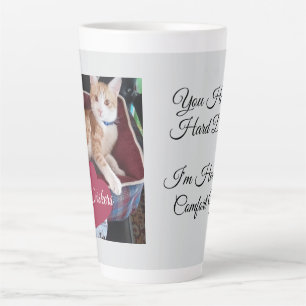 Taza De Café Latte Foto de gato, Citas, Corazón, Nombre