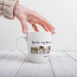 Taza De Café Latte Foto De Pareja Collage Y Tú Eres Mi Cita De Té<br><div class="desc">Foto De Pareja Collage Y Tú Eres Mi Cita De Té</div>