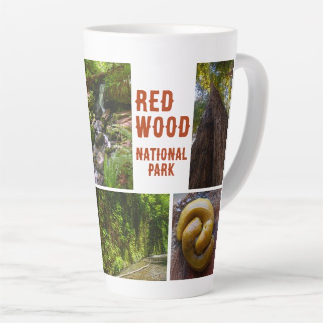 Taza De Café Latte Foto del Parque Nacional Redwood (Ángulo derecho)