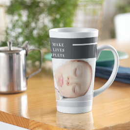 Taza De Café Latte Foto moderna de bebé | Cita de belleza