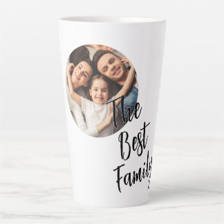 Taza De Café Latte Foto personalizada La mejor familia