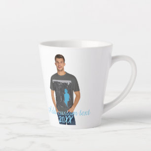 Taza De Café Latte Foto vertical completa - Texto personalizado de es