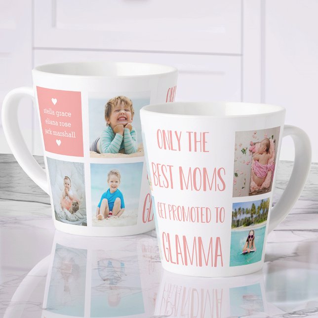 Taza De Café Latte Foto y nombre de las abuelas del glamma lindo (Subido por el creador)