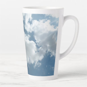 Taza De Café Latte Fotografía abstracta de cielo nublado
