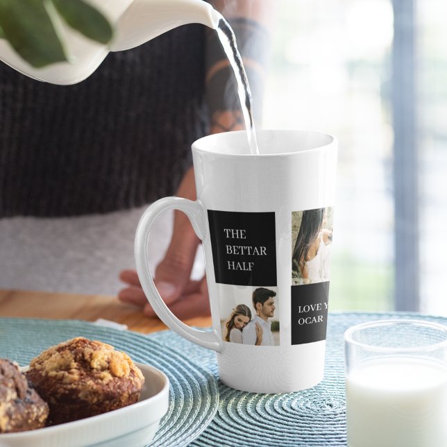 Taza De Café Latte Fotografía de la pareja de compañeros de clase | V (Subido por el creador)