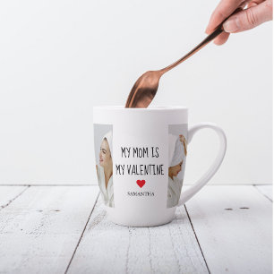 Taza De Café Latte Fotografía del Collage Mi Mamá Es Mi Regalo De S