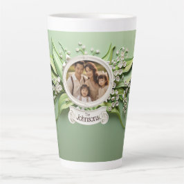 Taza De Café Latte Fotografía familiar personalizada de Lilies of the